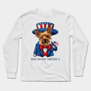 Yorkshire Terrier Dog Bless You Long Sleeve T-Shirt